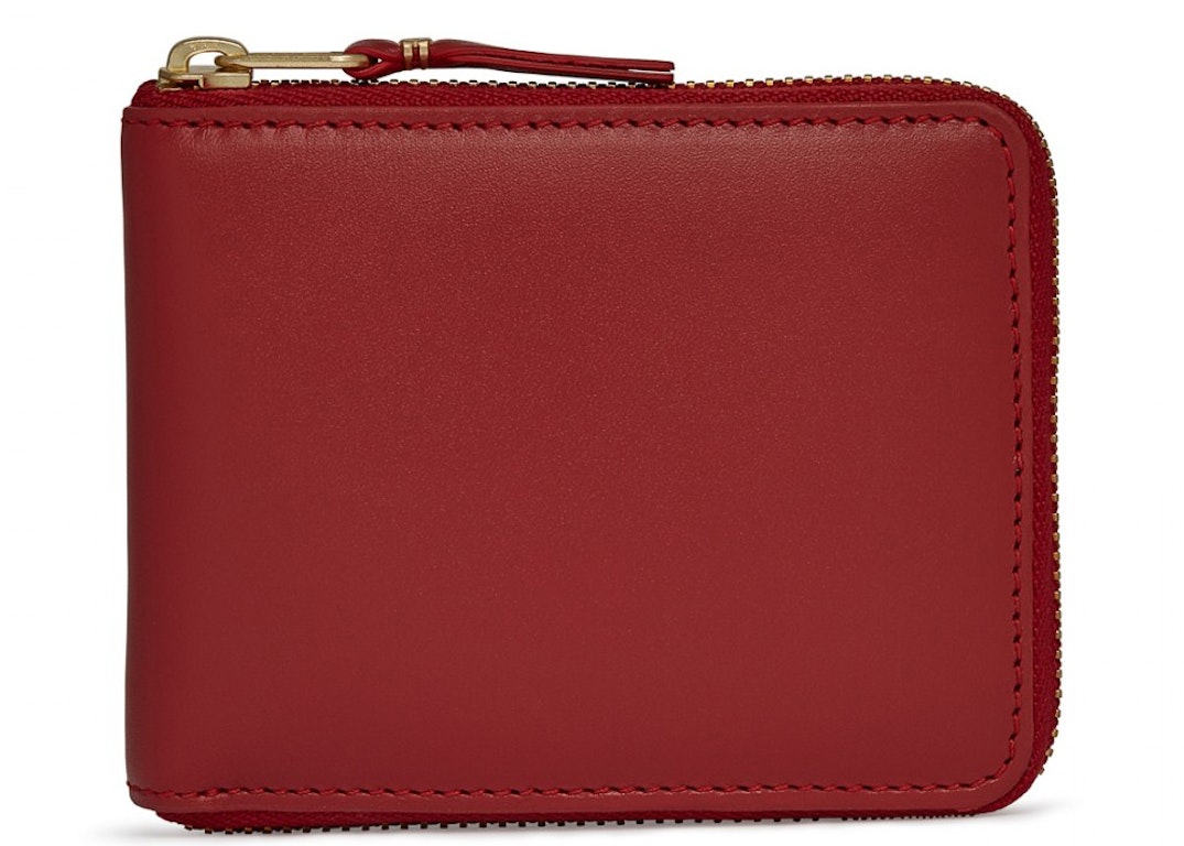 Pre-owned Comme Des Garçons Comme Des Garcons Sa7100 Colour Plain Wallet Red