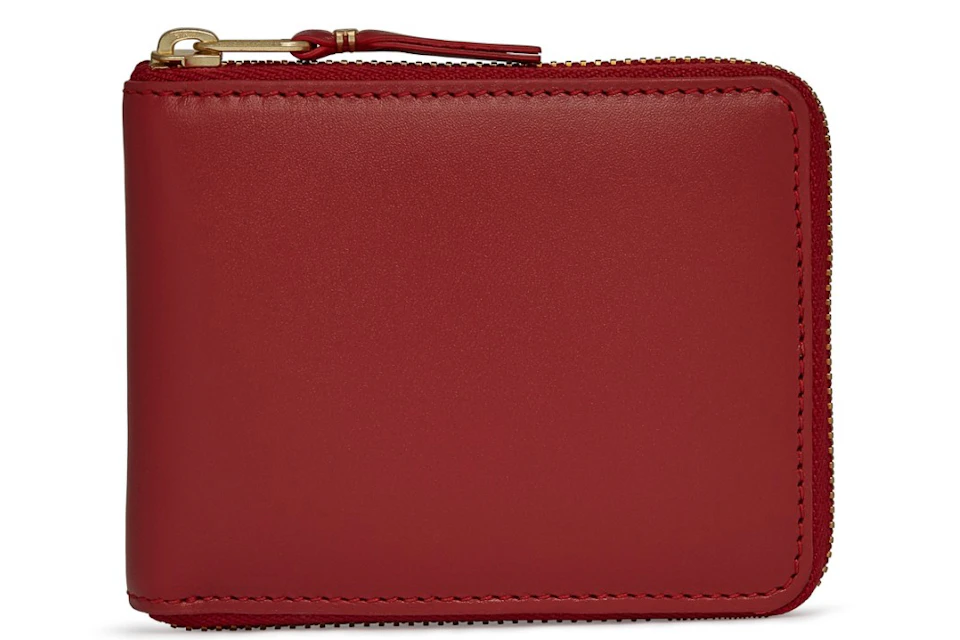 Comme des Garcons SA7100 Colour Plain Wallet Red