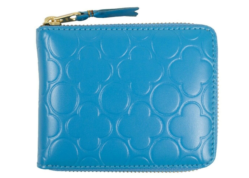 Comme des Garcons SA710EB Wallet Colour Embossed B Blue