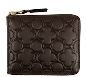 Comme des Garcons SA710EB Wallet Classic Embossed B Brown