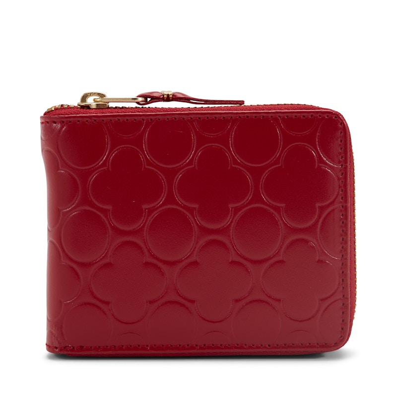 Comme des Garcons SA710EB Wallet Colour Embossed B Red