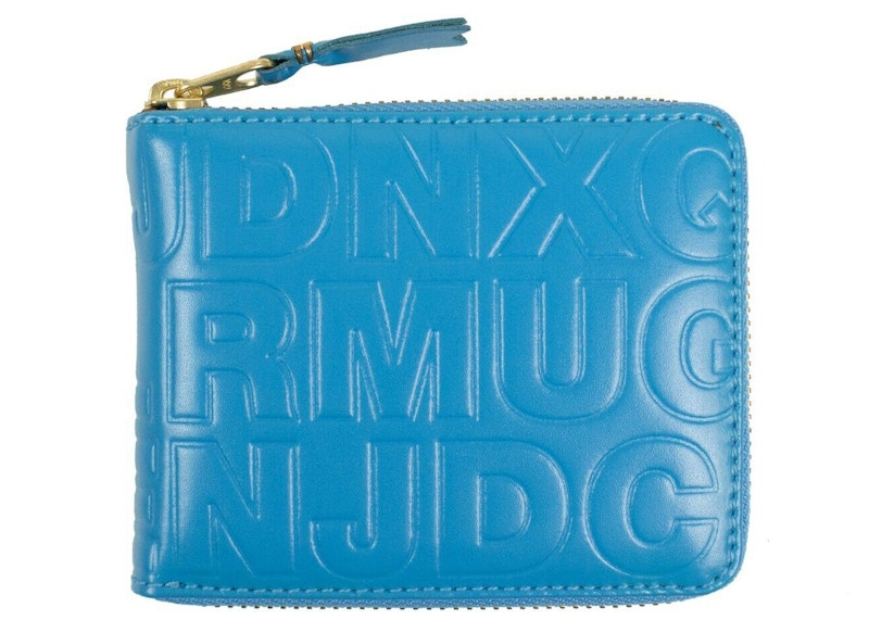Comme des Garcons SA710EC Wallet Letter DNXQ Embossed Blue