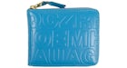 Comme des Garcons SA710EC Wallet Letter QCZR Embossed Blue