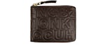 Comme des Garcons SA710EC Wallet Letter Embossed Brown