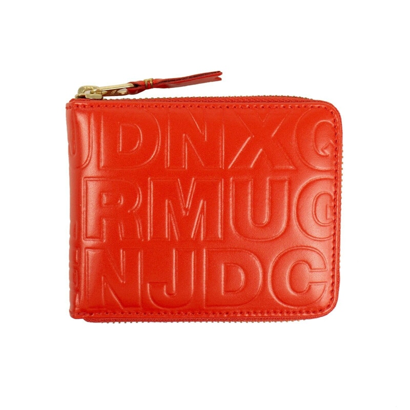 Comme des Garcons SA710EC Wallet Letter Embossed Orange