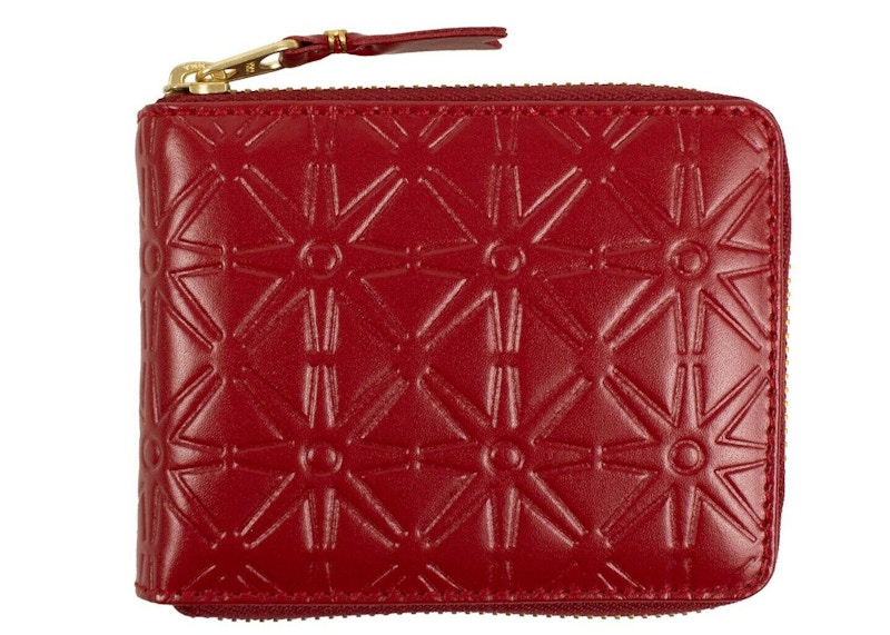 Comme des Garcons SA710ECA Wallet Colour Embossed A Red