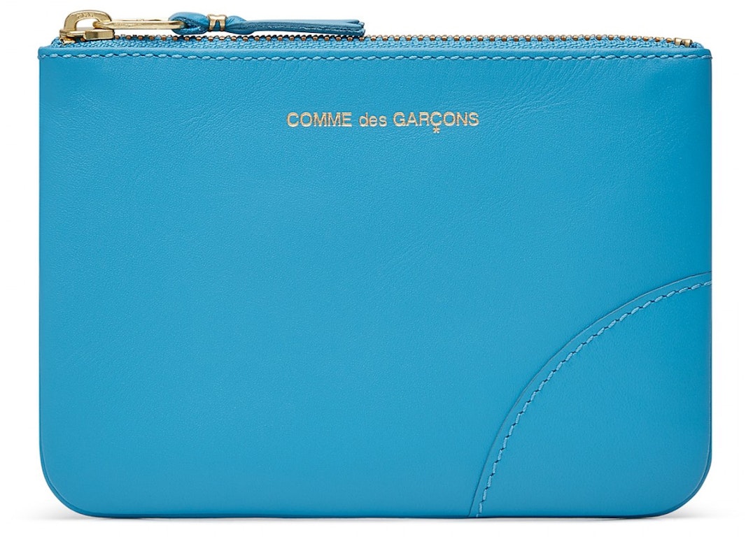 Pre-owned Comme Des Garçons Comme Des Garcons Sa8100c Colour Plain Wallet Blue