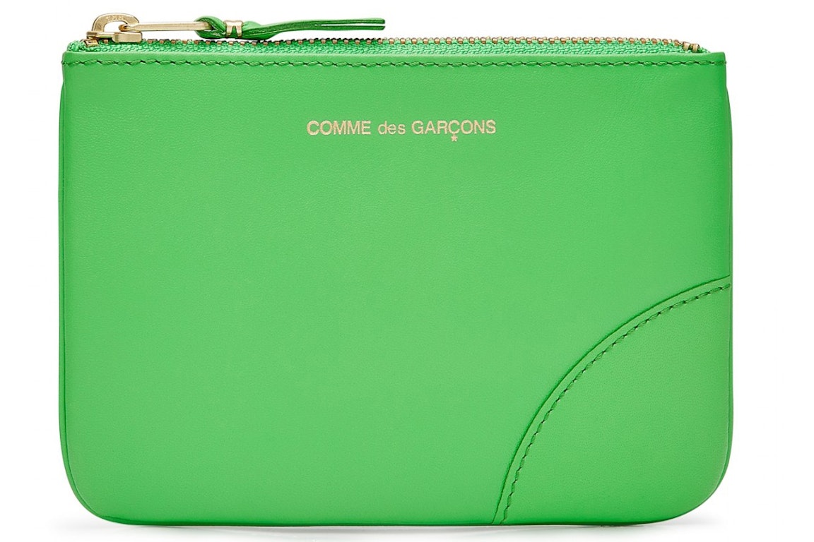 Pre-owned Comme Des Garçons Comme Des Garcons Sa8100c Colour Plain Wallet Green