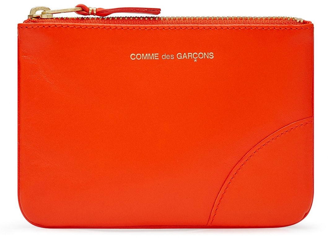 Pre-owned Comme Des Garçons Comme Des Garcons Sa8100c Colour Plain Wallet Orange