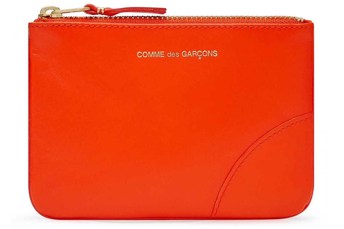 Pre-owned Comme Des Garçons Comme Des Garcons Sa8100c Colour Plain Wallet Orange