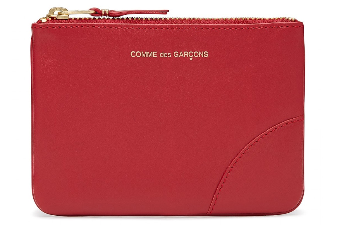 Pre-owned Comme Des Garçons Comme Des Garcons Sa8100c Colour Plain Wallet Red