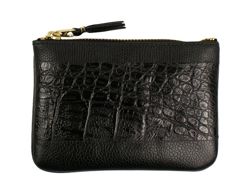 Comme des Garcons SA8100RP Wallet Reptile Embossed Black in