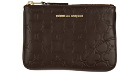 Comme des Garcons SA810EB Classic Embossed B Wallet Brown