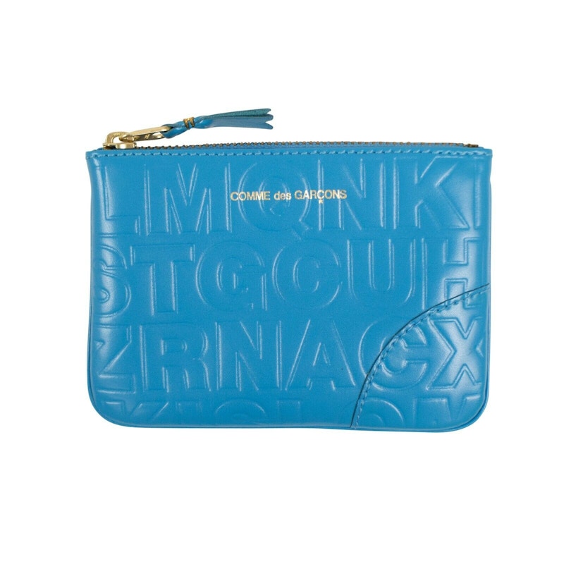 Comme des Garcons SA810EC Wallet Letter Embosssed Blue