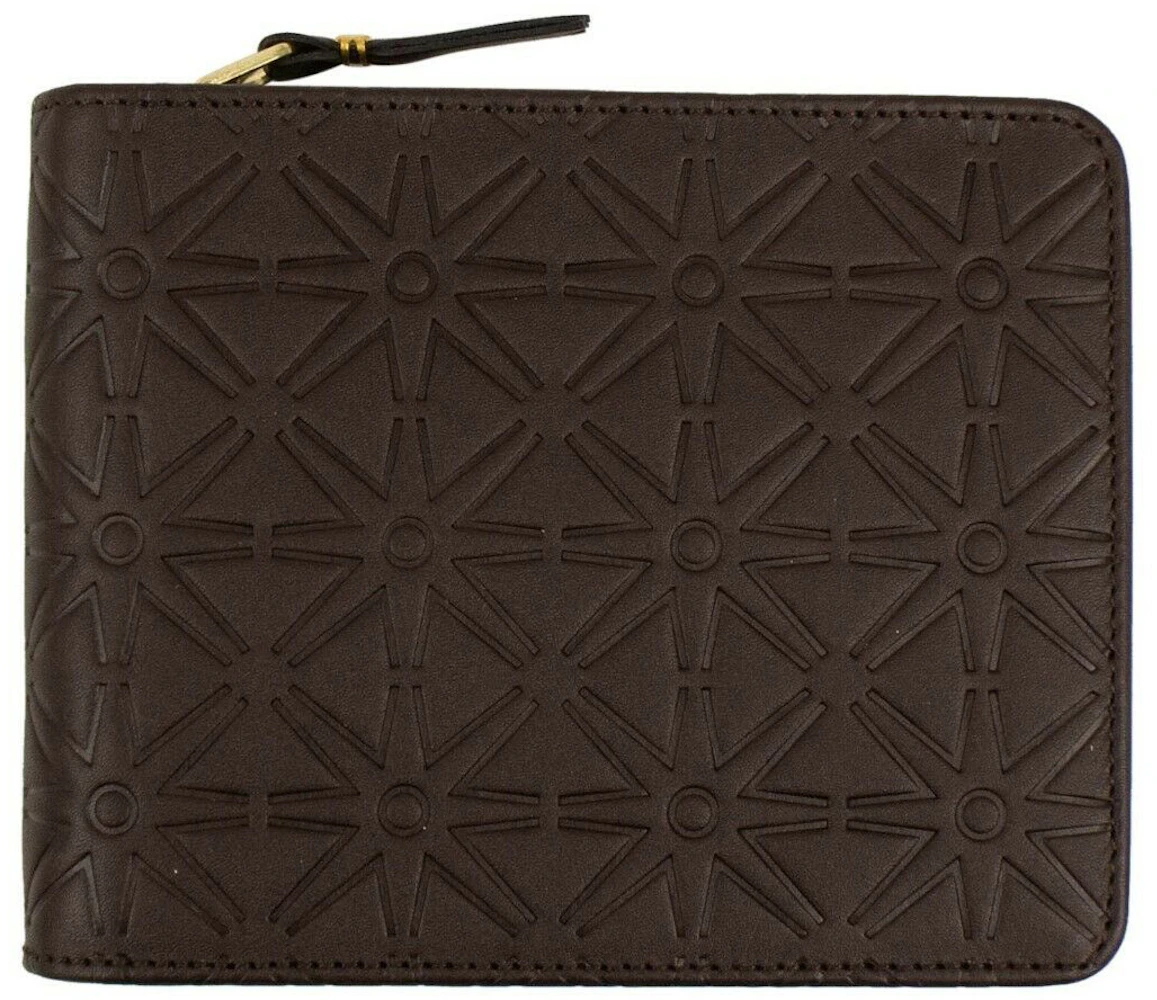 Comme des Garcons SA9100C Wallet Classic Embossed A Brown in Leather ...