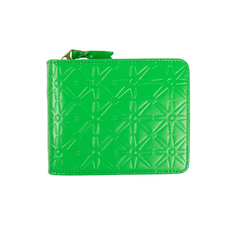 comme des garcons embossed wallet