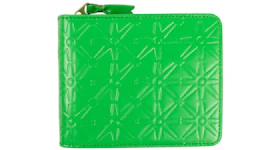 Comme des Garcons SA9100EA Wallet Colour Embossed A Green