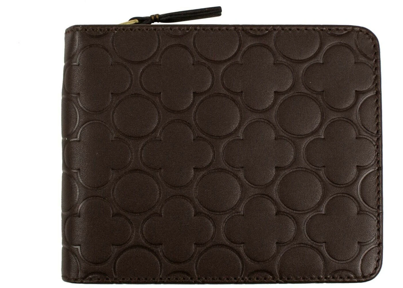 Comme des Garcons SA9100EB Wallet Classic Embossed B Brown in Leather ...