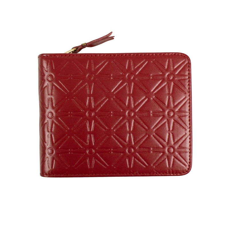 Comme des Garcons SA9100ECA Wallet Colour Embossed A Red