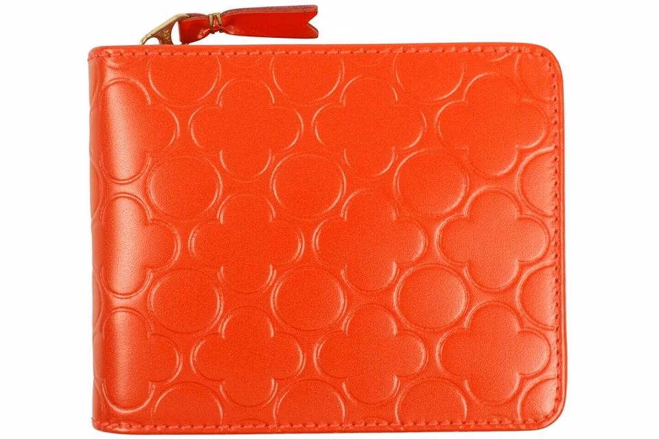 Comme des Garcons SA910EB Wallet Colour Embossed B Orange