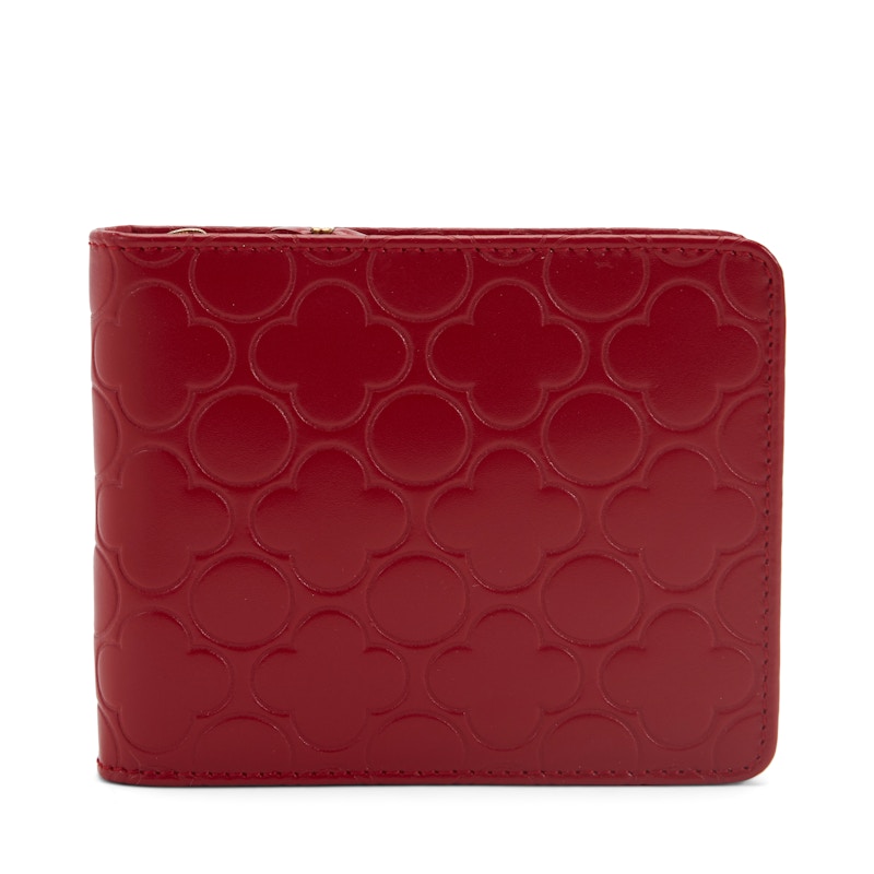 Comme des Garcons SA910EB Wallet Colour Embossed B Red