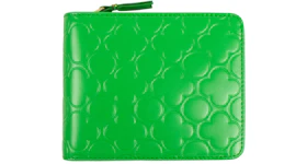 Comme des Garcons SA910ECB Wallet Colour Embossed B Green