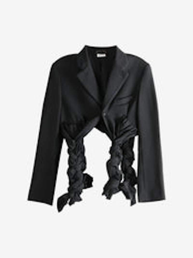 Comme des Garcons Single Breasted Lapel Jacket Black - FW25 - US
