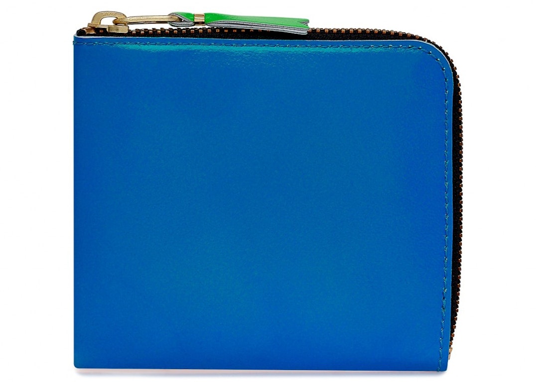Pre-owned Comme Des Garçons Comme Des Garcons Sa3100sf Super Fluo Wallet Blue