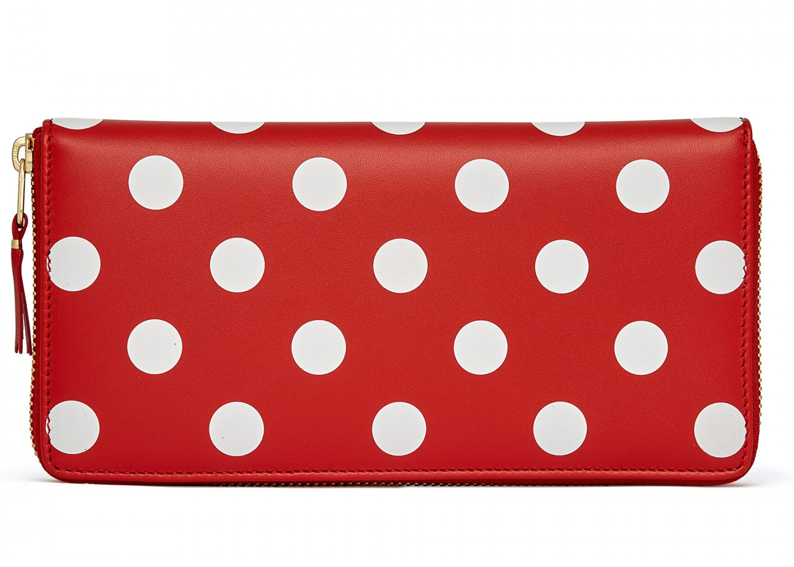 Comme des Garcons SA0110PD Wallet Polka Dots Red in Leather with