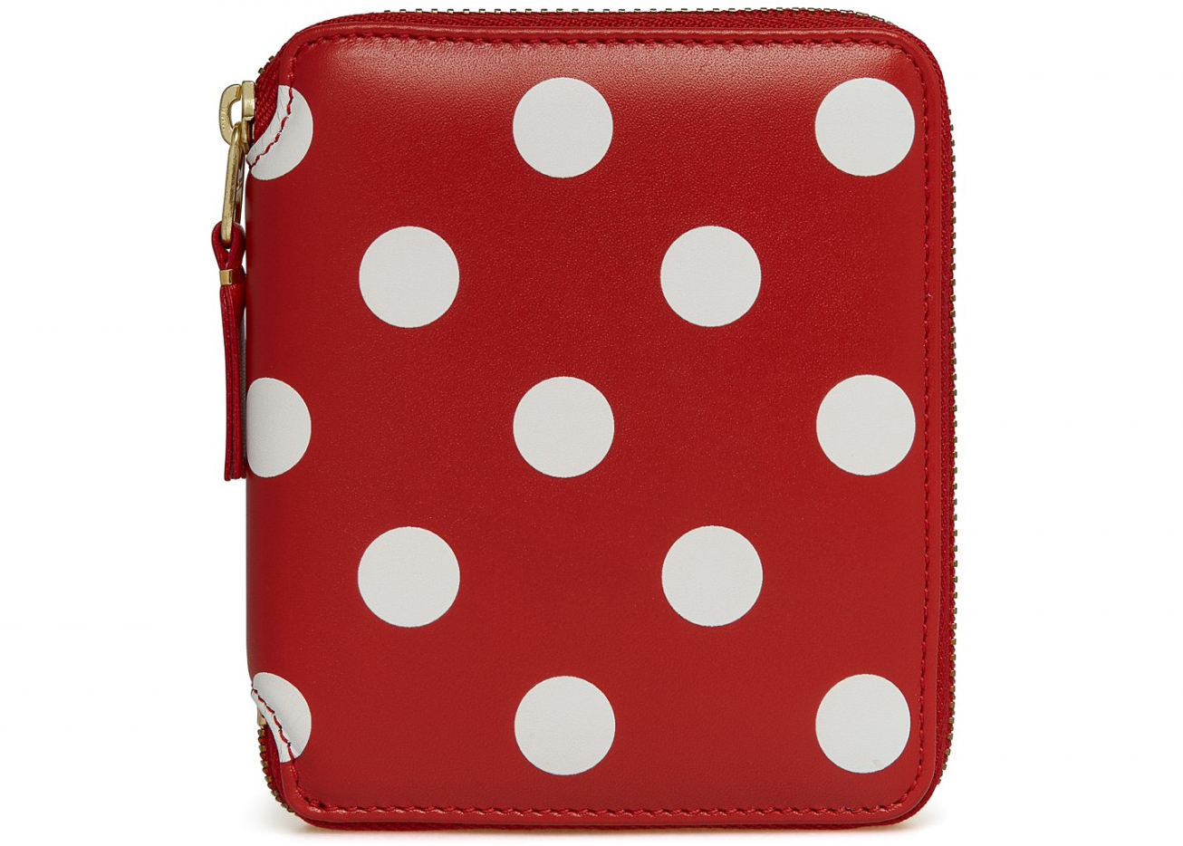 Comme des Garcons SA2100PD Wallet Polka Dots Red in Leather with 
