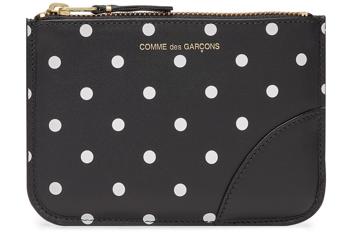 Pre-owned Comme Des Garçons Comme Des Garcons Sa8100pd Wallet Polka Dots Black
