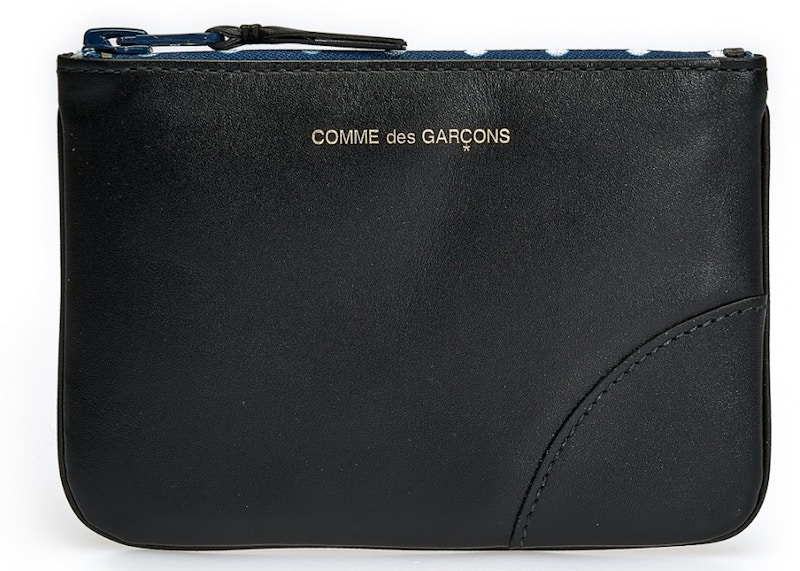 Comme des Garcons SA8100DO Zipper Wallet Polka Dot Black in