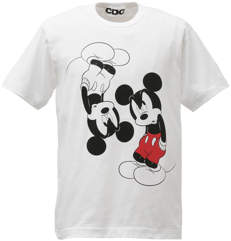 Comme des Garcons x Disney Mickey T-Shirt White