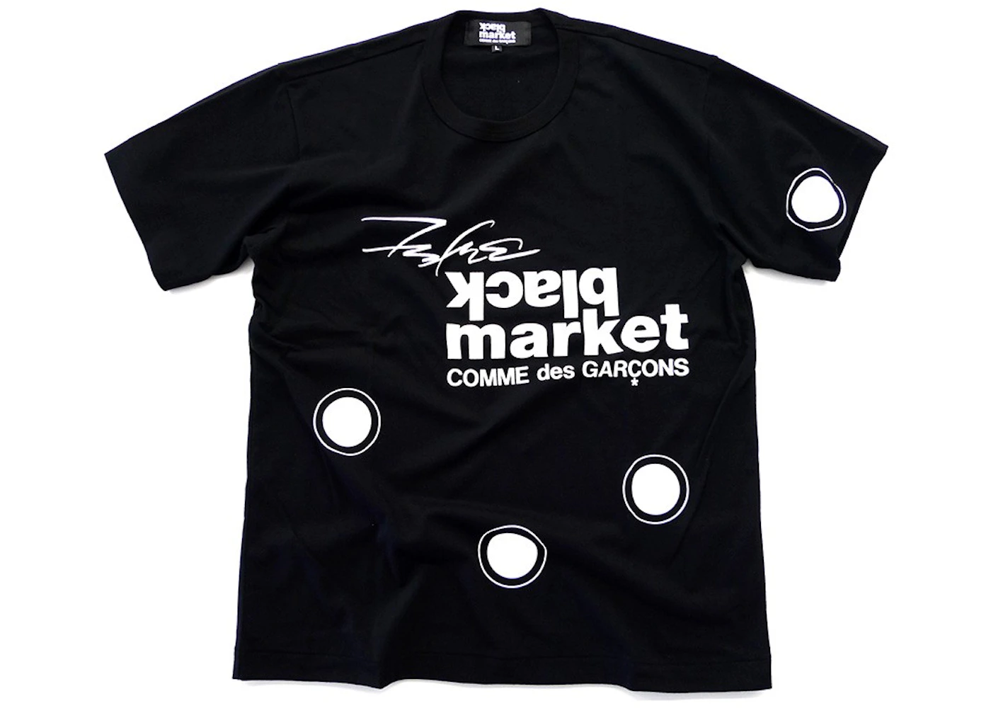 Comme des Garcons x Futura 2000 Black Market Tee Black - FW19