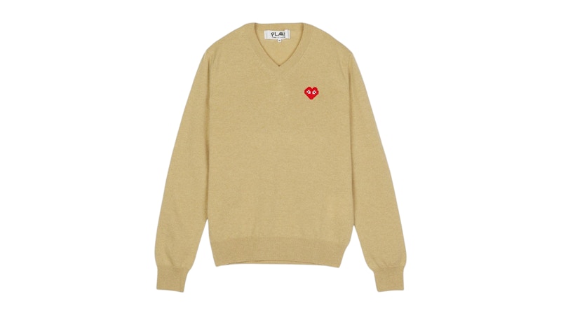 トップス COMME DES GARCONS HOMME V-NECK SWEATER Pre-owned] COMME des GARCONS HOMME Back Logo Print V-Neck