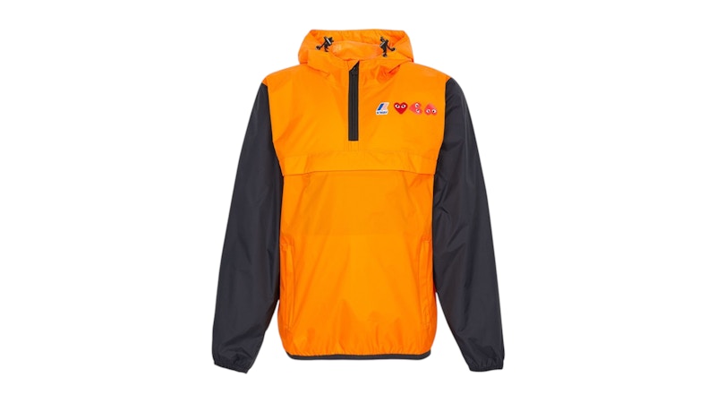 Comme des Garcons x K-Way Hood Rain II Jacket Orange Men's - US