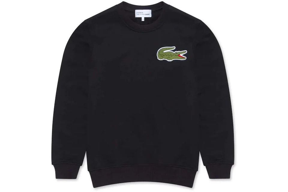 Comme des Garcons x Lacoste Logo Sweatshirt Black Men's - US