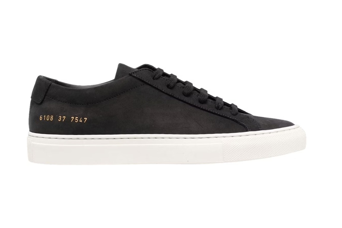 Pre-owned Common Projects Common Project Original Achilles Low Black Nubuck (women's) In Black/white
