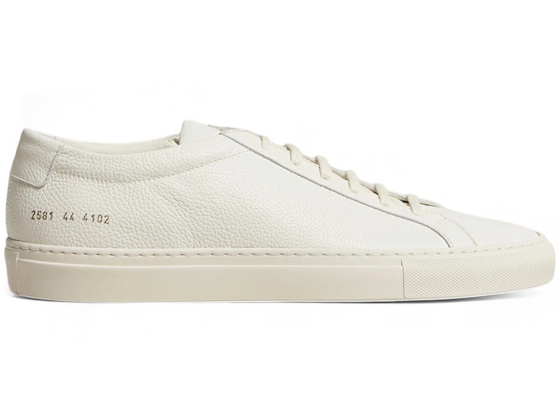 Common Projects Achilles Premium Off White Grained Leather