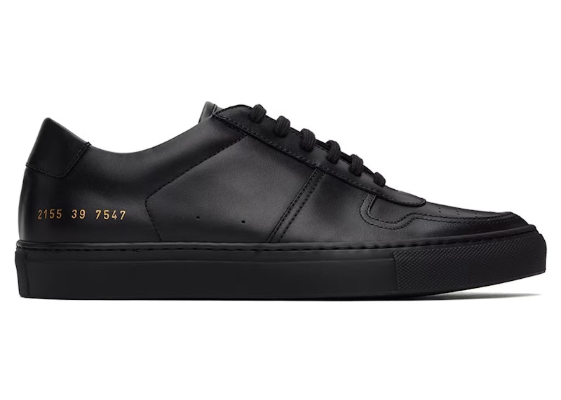Pre-owned Common Projects Men's  Bball Low Sneakers In Black