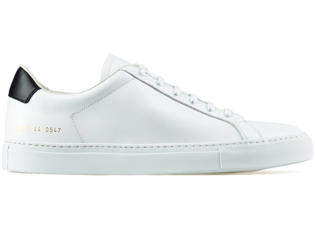Pre-owned Common Projects Retro Low White Black In White/black