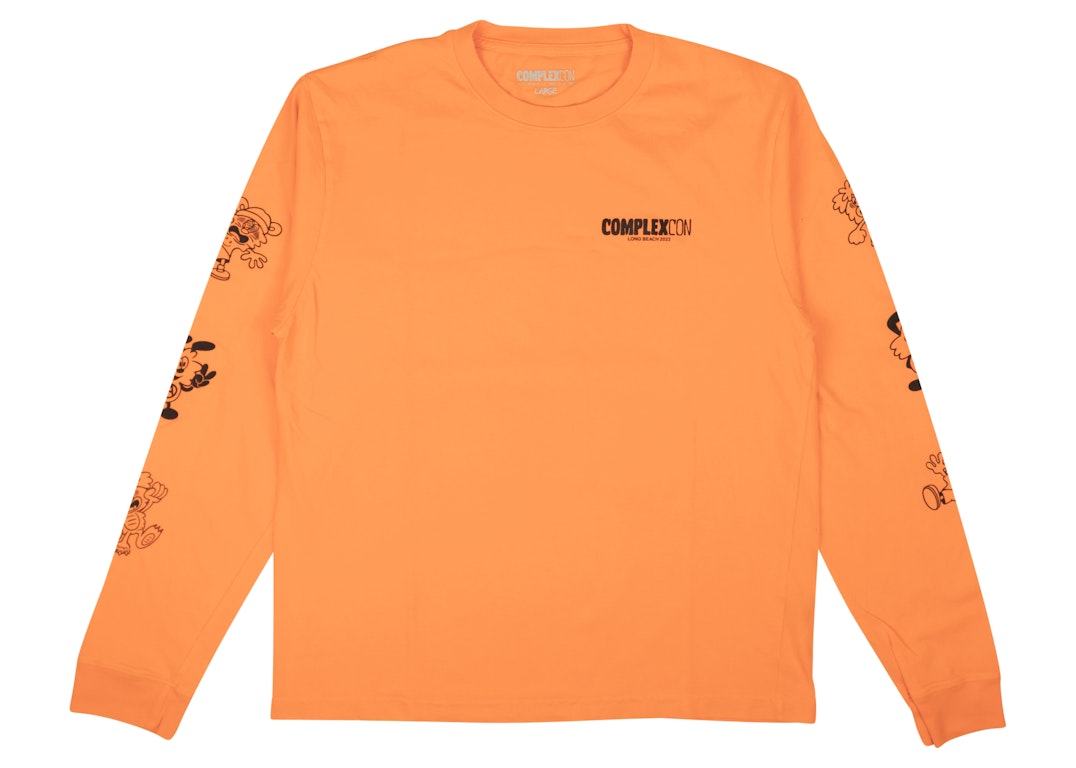Pre-owned Complexcon X Verdy Long Sleeve T-shirt Orange