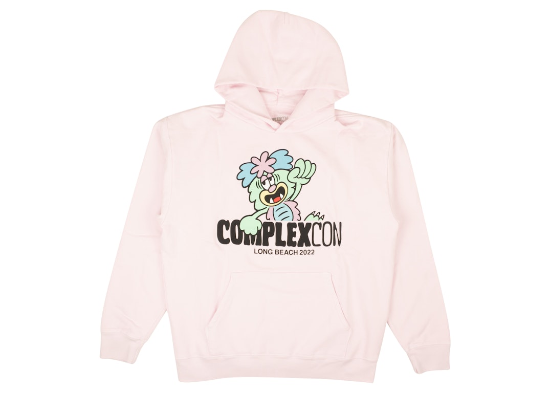 Pre-owned Complexcon X Verdy Pink Logo Graphic Hoodie Pink
