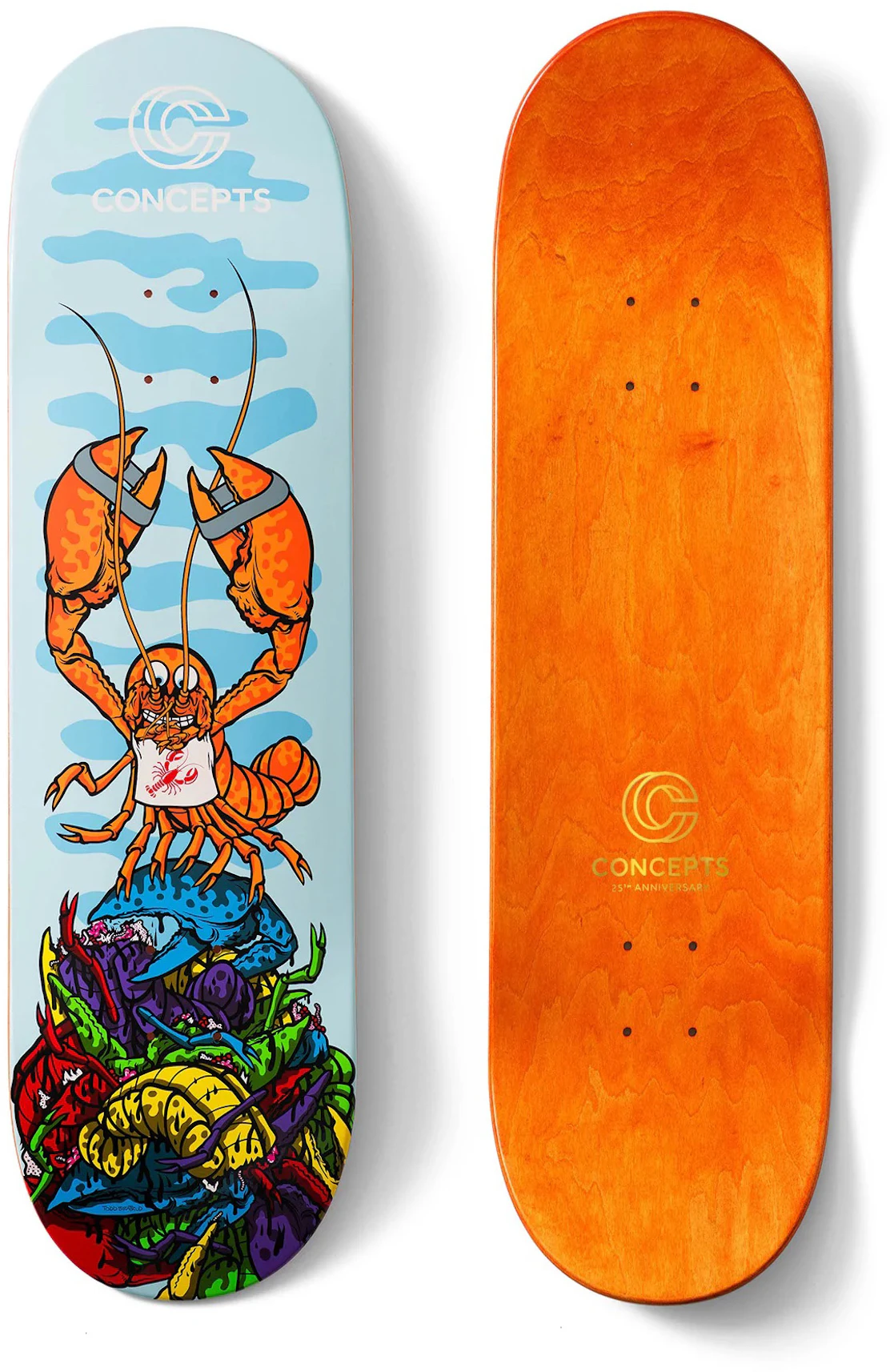 Lol vrek Op en neer gaan Concepts x Todd Bratrud Skateboard Deck Light Blue - US