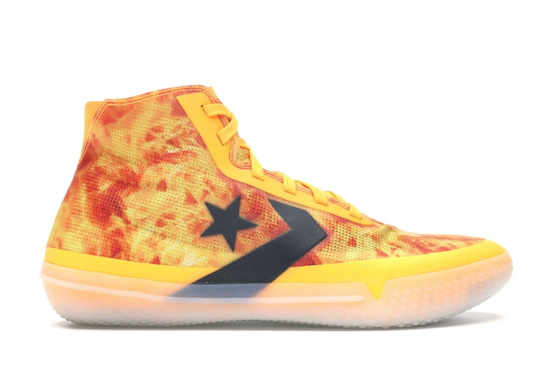 Pre-owned Converse Men's  All Star Pro Bb Hyperbrights Pack Sneakers In Laser Orange/black In Multi