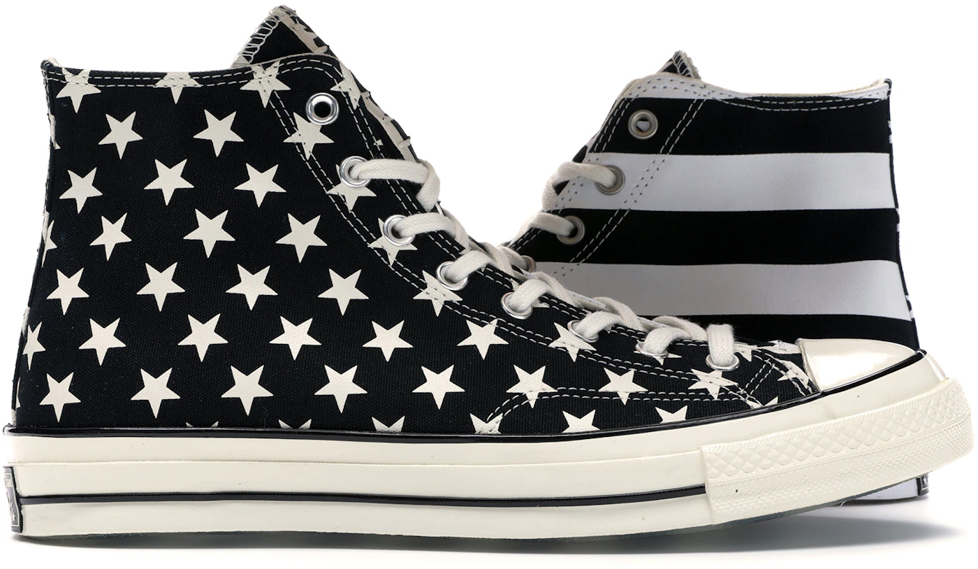Converse Taylor All-Star 70 Hi Restructured American Flag Black White Men's - 166425C - US
