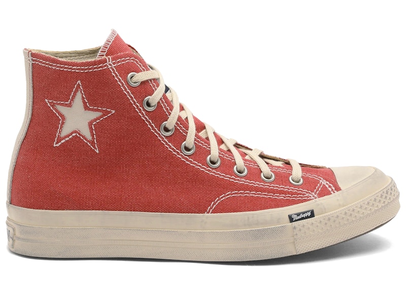 Men's Converse Chuck 70 Hi Madhappy Sneakers in Red/Natural Ivory