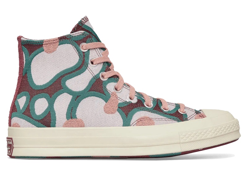 Pre-owned Converse Men's  Chuck 70 Hi Pattern Pop Sneakers In Vapor Violet/canyon Dust/egret