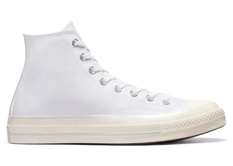 Converse Chuck 70 Hi White Fossilized Leather