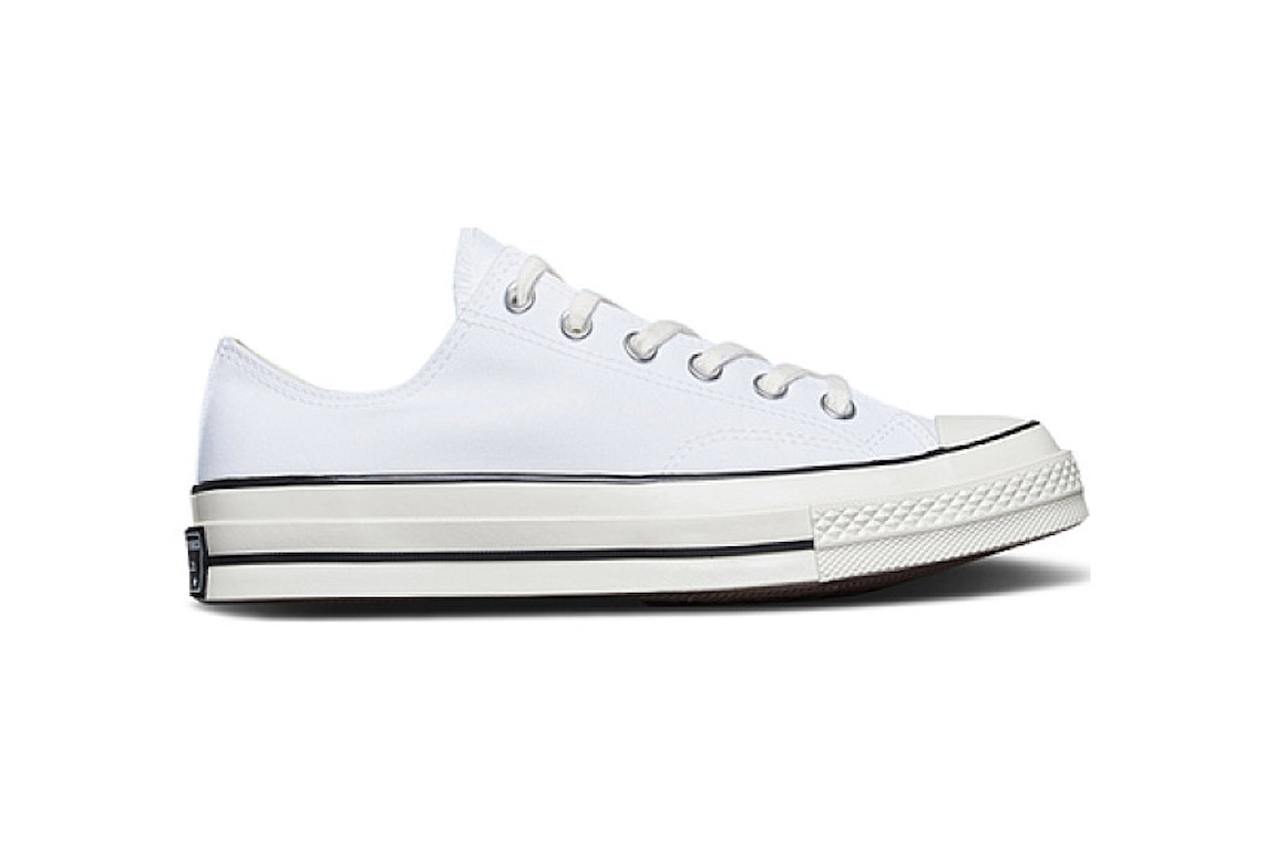Click to view more detailed imagery on our partner's website Pre-owned Converse Chuck 70 Vintage White Black Egret In White/black